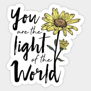 Sunflower Light of the World Sticker